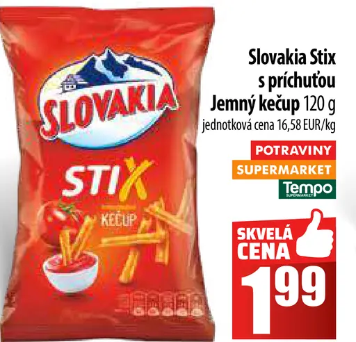 Slovakia Stix s príchuťou jemný kečup