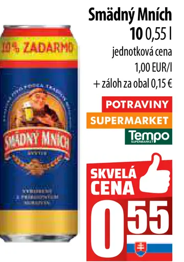 Smädný Mních 10 plechovka