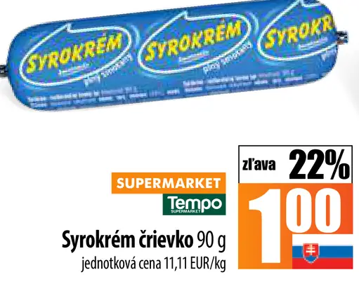 Syrokrem črievko