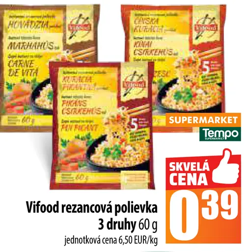Vifood rezancová polievka 3 druhy