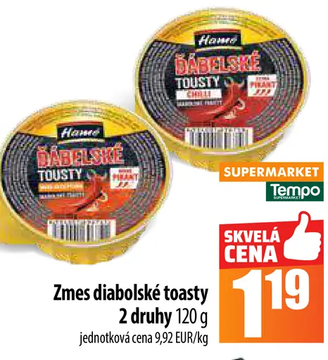 Zmes diabolské toasty