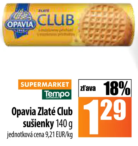 Opavia Zlaté Club sušienky