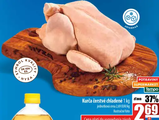 HYZA Kurča čerstvé chladené