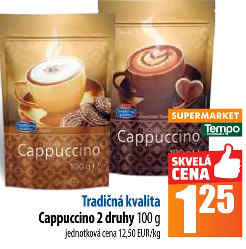 Tradičná kvalita Cappuccino