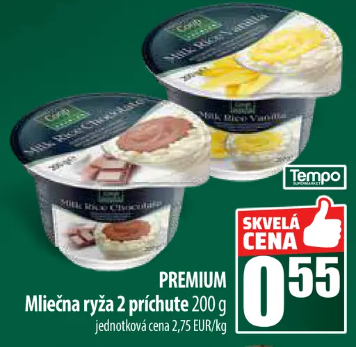 Prémiová mliečna ryža