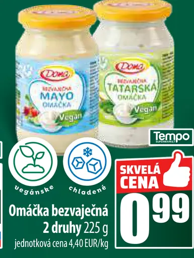 Omáčka bezvajenčná