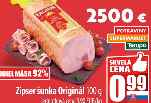 Zipsy šunka Originál