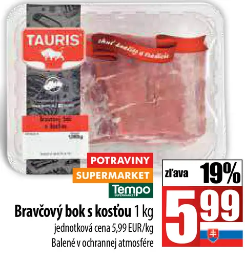 Bravčový bok s kosťou