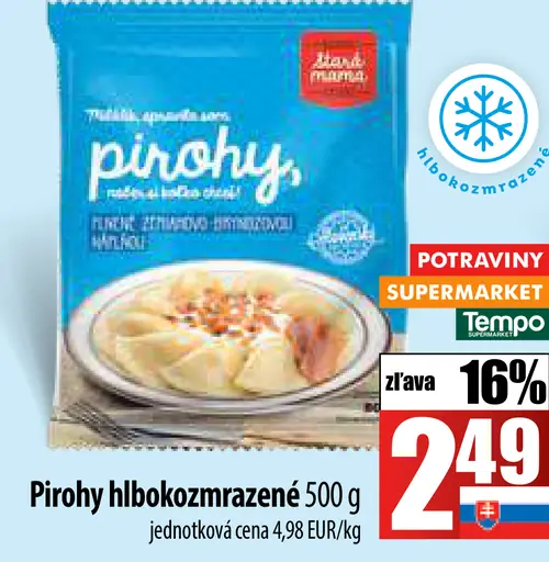 Pirohy hlbokozmrazené