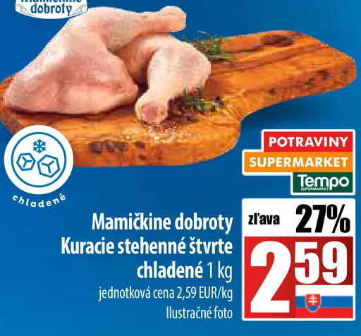 Mamičkina dobroty Kuracie stehnenné štvrte chladené