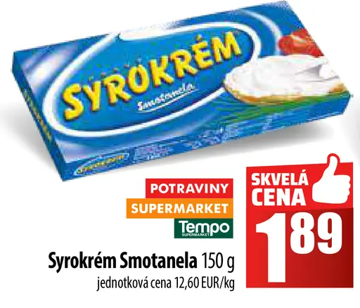 Syrokrém Smotanela