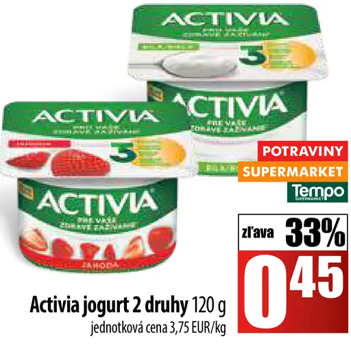 Activia jogurt marhuľa