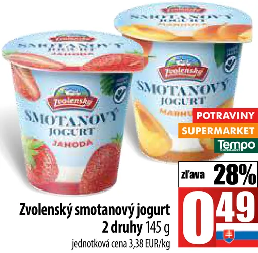 Zvolenský smotanový jogurt
