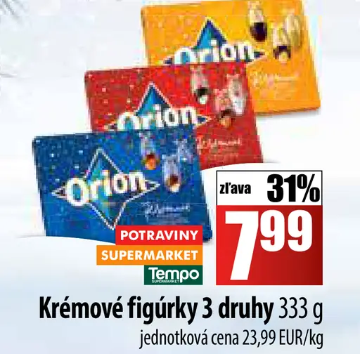 Orion Krémové figúrky