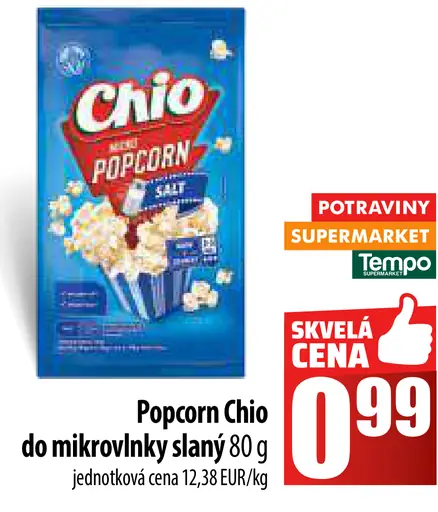 Chio Popcorn slaný do mikrovlnky