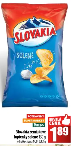 Slovakia zemiakové lupienky solené