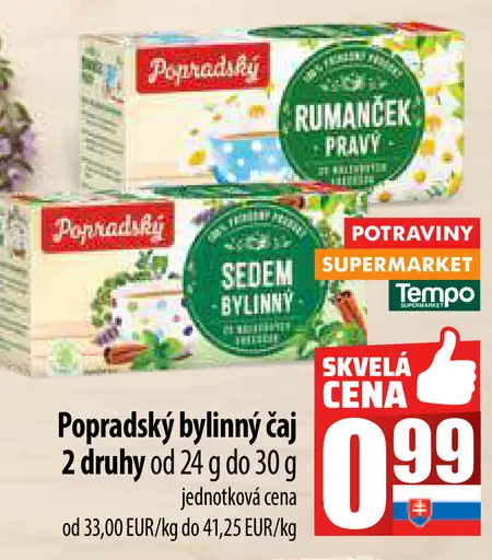 Popradský Bylinný čaj šípky