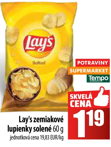 Lay's zemiakové solené lupienky