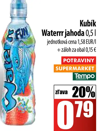Kubík Waterr jahoda