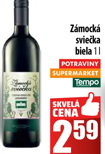 Zámocká sviečka biela