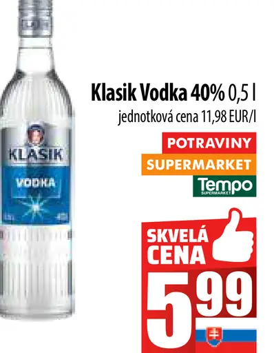 Klasik Vodka Kopaničiarska Slivka 40%