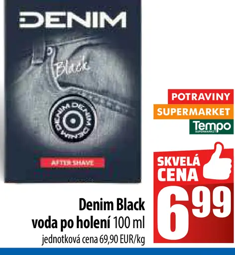 Denim Black voda po holení