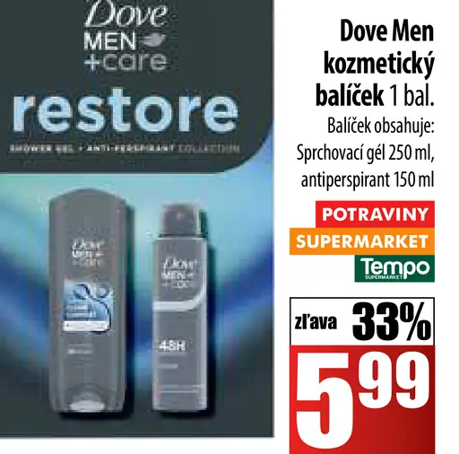 Dove Men kozmetický balíček
