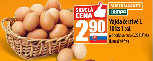 Vajcia L čerstvé