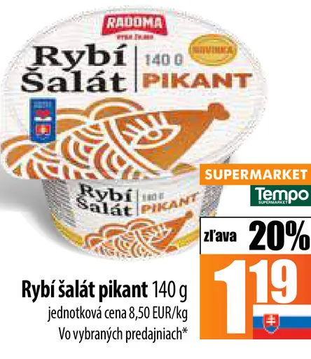 Rybí šalát pikant