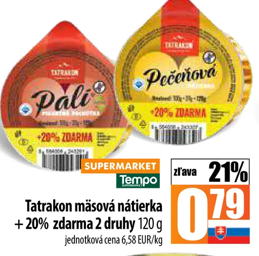 Tetrapak mäsová nátierka + 20% zdarma