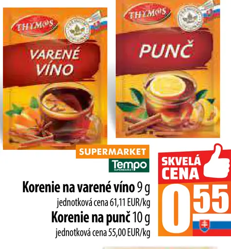 THYMOS Korenie na varené víno/punč