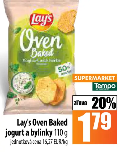 Lay's Oven Baked jogurt a bylinky