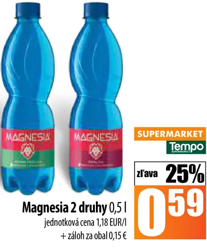 Magnesia voda 2 druhy