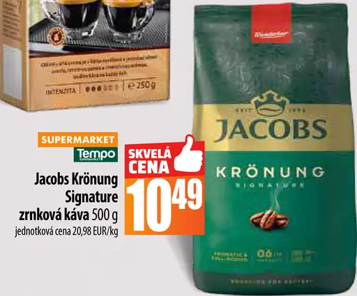 Jacobs krönung signature zrnková káva