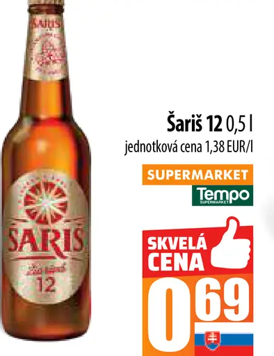 Šariš 12° plechovka