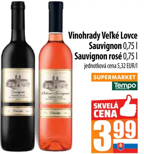 Vinhorady Veľké Lovce Sauvignon, Sauvignon rosé