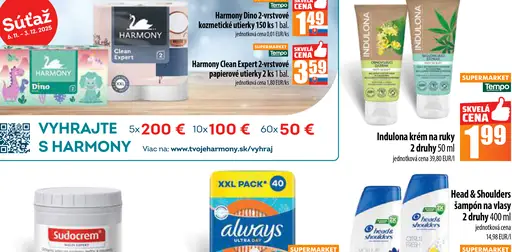 Harmony Dino kozmetické utierky