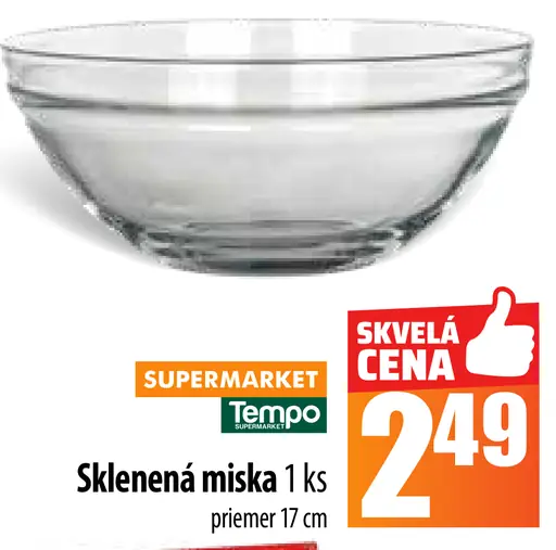Sklenená miska