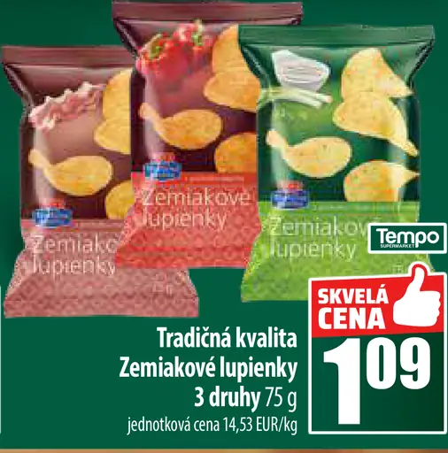 Tradičná kvalita Zemiakové lupienky