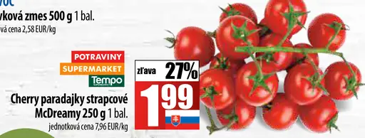 Cherry paradajky strapcové McDreamy