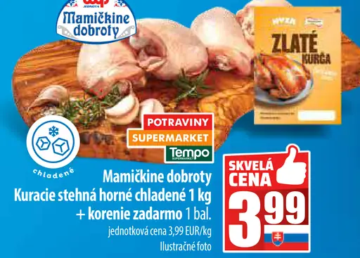 Mamkine dobroty Kuracie horné stehná chladené