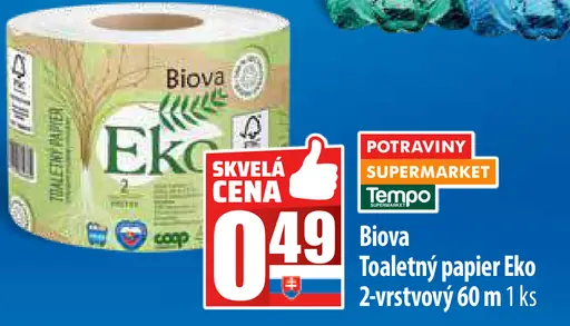Biova Toaletný papier Eko 2-vrstvový