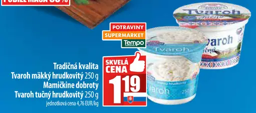 Tvaroh mäkký hrudkovitý