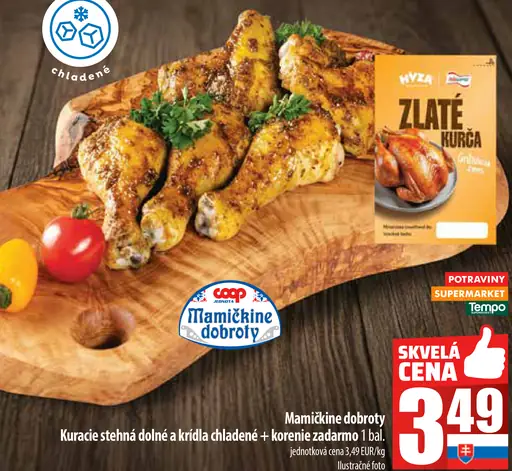 Mamičkine dobroty Kuracie stehná dolné a krídla chladené