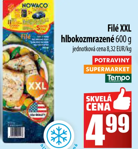 Nowaco Filé XXL hlboko zmrazené