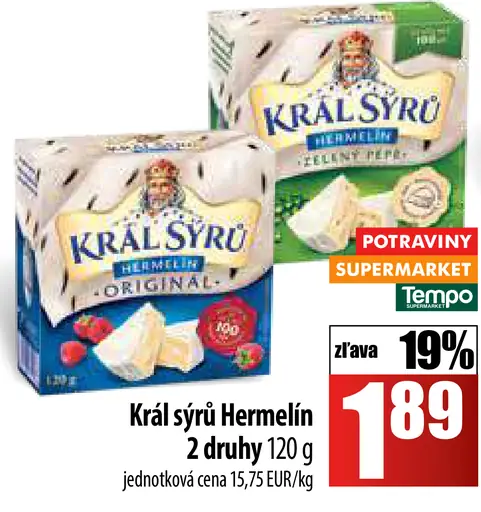 Kráľ sýru hermelín