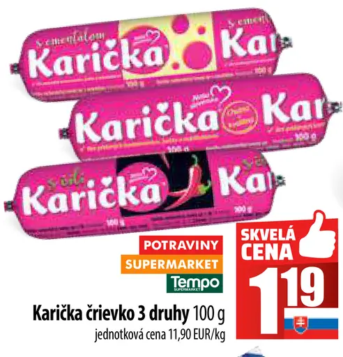 Karička črievko
