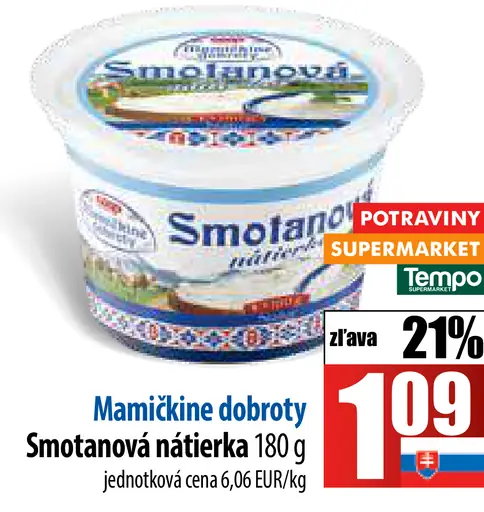 Mamičkine dobroty Smotanová nátierka