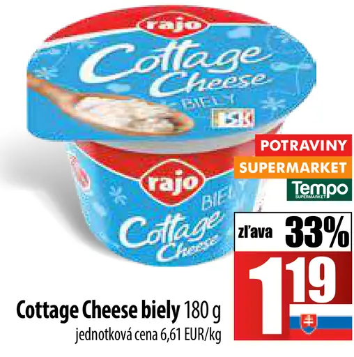 Cottage Cheese biely