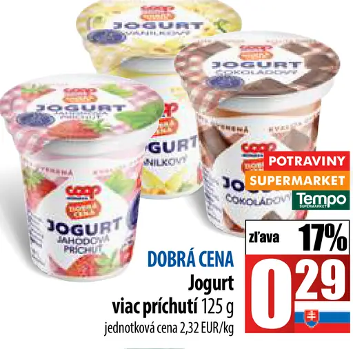 Coop Jogurt viac príchutí